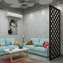 Ver imagem 1 de Painel Vazado Divisória Mdf Valência Preto - 0,60x2,20m