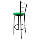 Ver imagem 2 de Kit 3 Banqueta Alta Preta Cozinha Gourmet Americana Balcão:verde