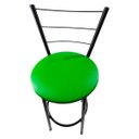 Ver imagem 4 de Kit 3 Banqueta Alta Preta Cozinha Gourmet Americana Balcão:verde