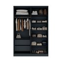 Ver imagem 3 de Guarda Roupa Modulado Ravi em Mdf 243,5x232,2cm 7 Portas Grafitto 1110