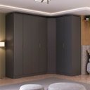 Ver imagem 1 de Guarda Roupa Modulado Ravi em Mdf 243,5x232,2cm 7 Portas Grafitto 1110