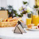 Ver imagem 3 de Porta Guardanapo Borboleta C/ 4 Divisórias Ferro Marrom