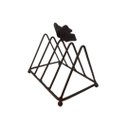 Ver imagem 1 de Porta Guardanapo Borboleta C/ 4 Divisórias Ferro Marrom