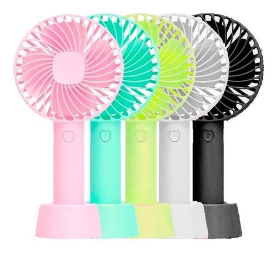 Mini Ventilador de Mão Portátil Recarregável para Extensão