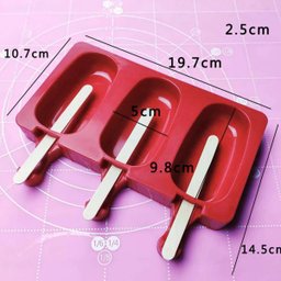 2 Formas de Silicone Molde para Fazer Picolé com 50 Palitos - 5