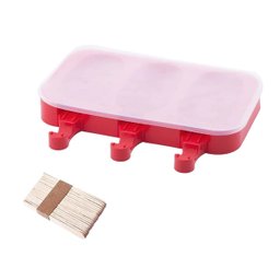 2 Formas de Silicone Molde para Fazer Picolé com 50 Palitos - 6