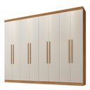 Ver imagem 1 de Guarda Roupa Bahia 8 Portas 4 Gavetas 8 Prateleiras - Benetil