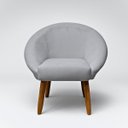 Ver imagem 4 de Poltrona Decorativa para Sala de Estar Tecido Veludo Premium Estrutura Resistente Pés Palito