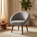 Ver imagem 1 de Poltrona Decorativa para Sala de Jantar Tecido Veludo Premium Estrutura Resistente Pés Palito