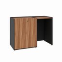 Ver imagem 2 de Armário Copa com Nicho para Frigobar Lado Direito 1,40 m X 0,60 m Multiuso com 2 Portas e