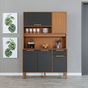 Ver imagem 6 de Armário de Cozinha Sintra 5 Portas 1 Gaveta MDF 121cm Indékes