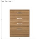 Ver imagem 3 de Cômoda Astral 4 Gavetas 62 Cm - Comoda para Quarto - Demobile:amêndola