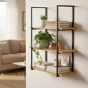 Ver imagem 3 de Kit 2 Prateleira Tripla Estante 30x60cm Tipo Industrial