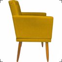 Ver imagem 3 de Kit 2 Poltronas Decorativa para Sala Recepção Nina Capitonê Suede Cores Pé Palito