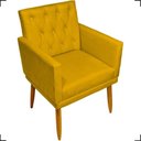 Ver imagem 6 de Kit 2 Poltronas Decorativa para Sala Recepção Nina Capitonê Suede Cores Pé Palito