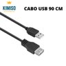 EXTENSOR CABO USB 90 CM, USB 2,0 Fêmea e Macho Alta VELOCIDADE kit de 3 UN - 1