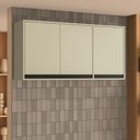 Ver imagem 1 de Armário Aéreo 3 Portas 120cm Koya Verde Oliva Politorno Móveis