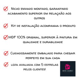 Nicho Porta Livros De Criança Estante Livreiro De Parede Infantil Kit 5un55cm - 8