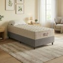 Ver imagem 1 de Conjunto Box Solteiro Airtech Ortobom 88x188 Molas Ensacadas