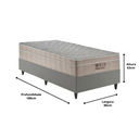 Ver imagem 5 de Conjunto Box Solteiro Airtech Ortobom 88x188 Molas Ensacadas