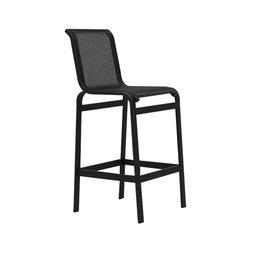 Banqueta Alta Balcao Bancada Mesa Bistro Trama Móveis de Aluminio - 1