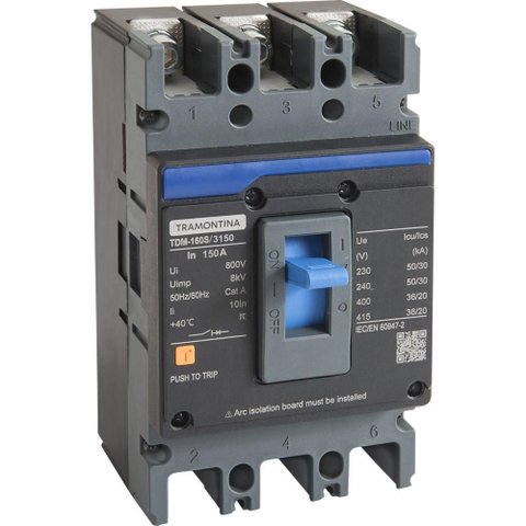 Caixa Moldada Tramontina Tdm 250S 3150 3P 150 a 50 Ka