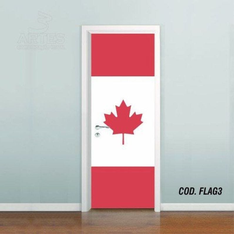Adesivo De Porta Bandeira Canada - 0,60x2,10m - 1