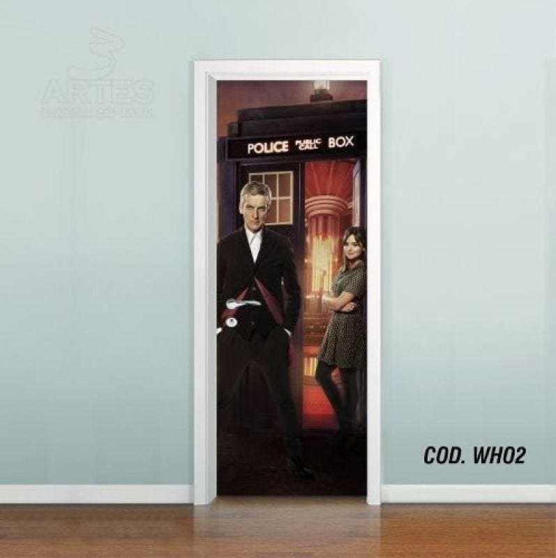 Adesivo De Porta Doctor Who #01 - 0,60x2,10m - 1