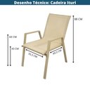 Ver imagem 4 de Cadeira Empilhável Área Externa Ituri Or Design em Alumínio Fendi com Tela Fendi
