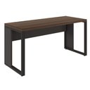 Ver imagem 5 de Escrivaninha Home Office 150 cm Design Corporativo Pés Metal F5 Office Cor:Málaga com Preto