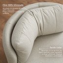 Ver imagem 5 de Kit 2 Poltronas Giratórias com Retorno Estofadas Design Orgânico Lizzy Espresso Móveis