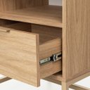 Ver imagem 3 de Mesa de Cabeceira Square 1 Gaveta 1 Nicho 60 Cm X 43 Cm X 40 Cm Tauari