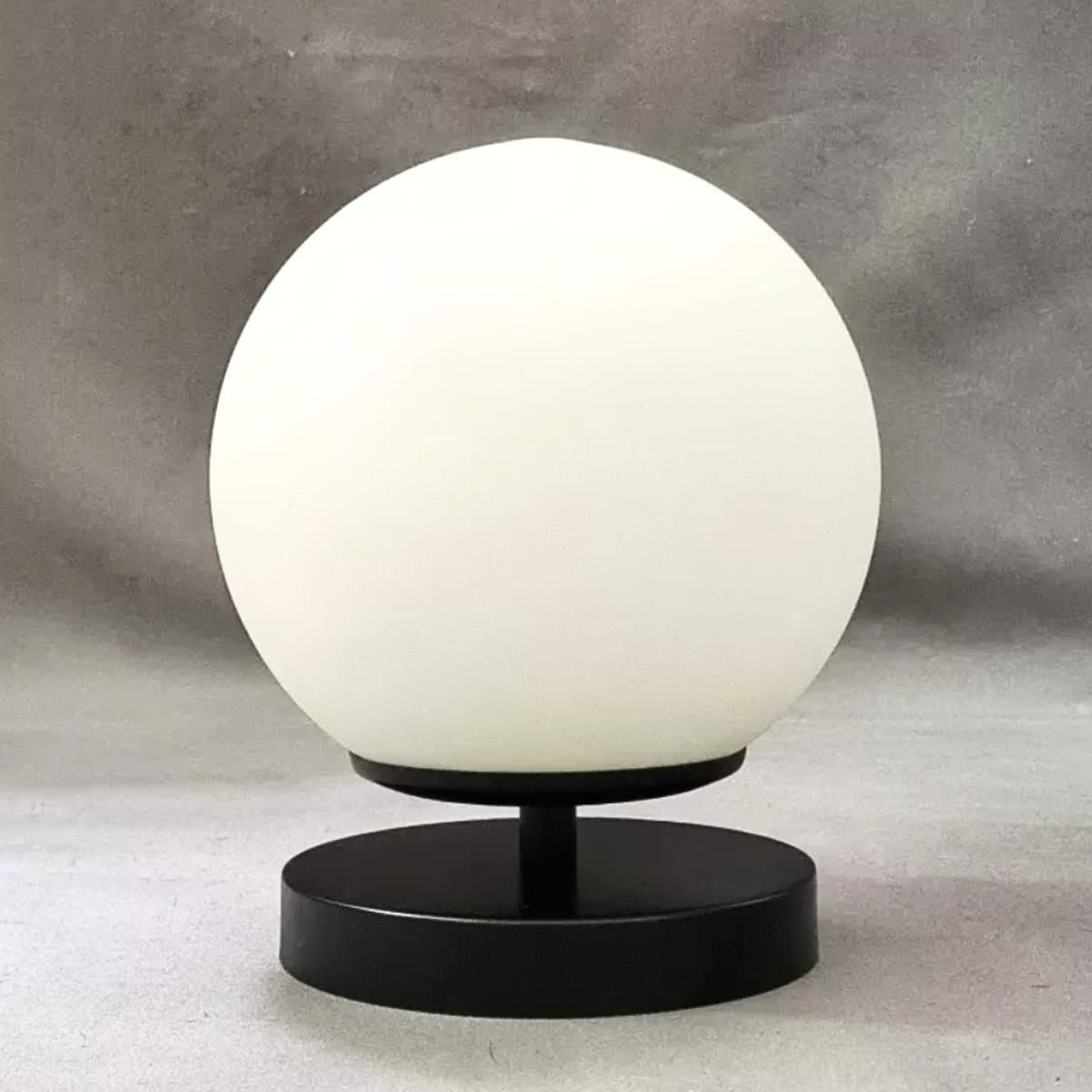Ver mais imagens de Luminária 13cm Globo Vidro Jabuticaba Arandela Parede Teto Gimpo Gm13:preto