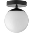 Ver imagem 1 de Luminária 13cm Globo Vidro Jabuticaba Arandela Parede Teto Gimpo Gm13:preto