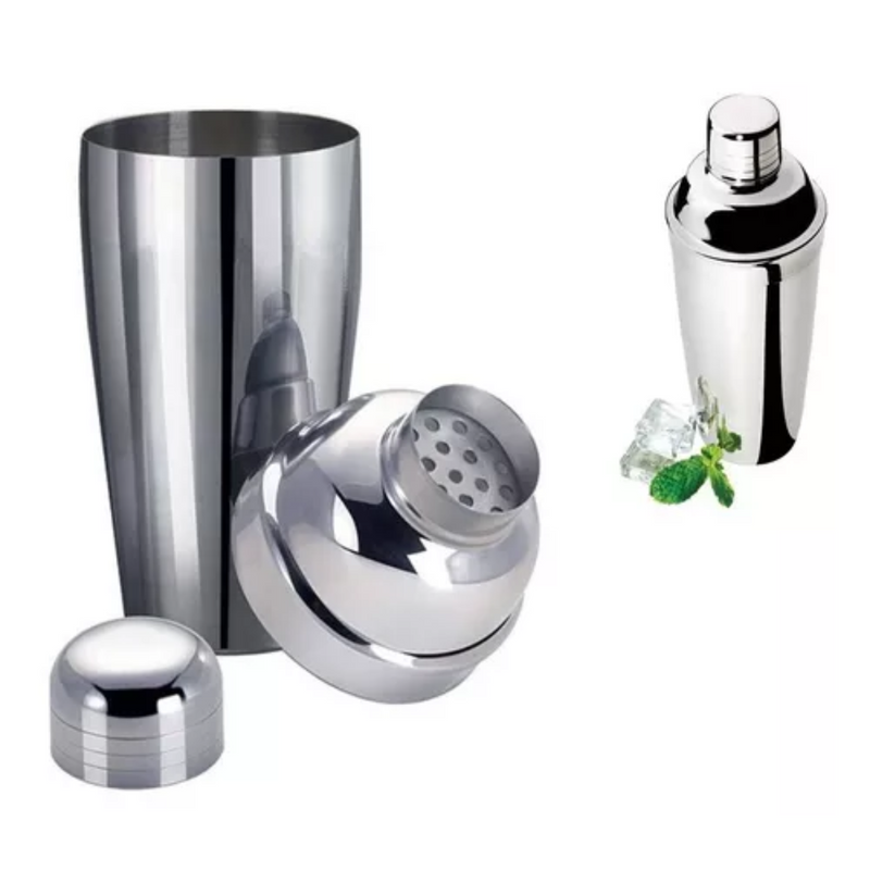 Coqueteleira Inox 750 Ml Drinks e Caipirinhas Copo Bartender Água Eventos Festas Casamento Caipifrut