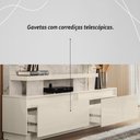 Ver imagem 4 de Estante Home Theater para Tvs até 75 Polegadas New Apolo - Calacata/off White