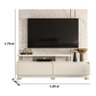 Estante Home Theater para Tvs até 75 Polegadas New Apolo - Calacata/off White - 2