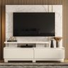 Estante Home Theater para Tvs até 75 Polegadas New Apolo - Calacata/off White - 1