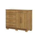 Ver imagem 2 de Cômoda Quarto 122cm com 2 Portas Sapateira Vitória V01 - D'Rossi Cor Nature