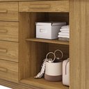 Ver imagem 5 de Cômoda Quarto 122cm com 2 Portas Sapateira Vitória V01 - D'Rossi Cor Nature