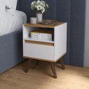 Ver imagem 2 de Mesa de Cabeceira Ted:preto/freijo