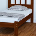 Ver imagem 3 de Cama Solteiro Madeira Maciça Reforçada Marrom