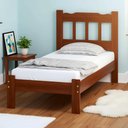 Ver imagem 1 de Cama Solteiro Madeira Maciça Reforçada Marrom