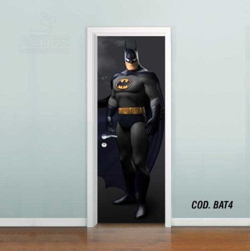 Adesivo De Porta Batman Gotham #02 - 0,80x2,10m - 1