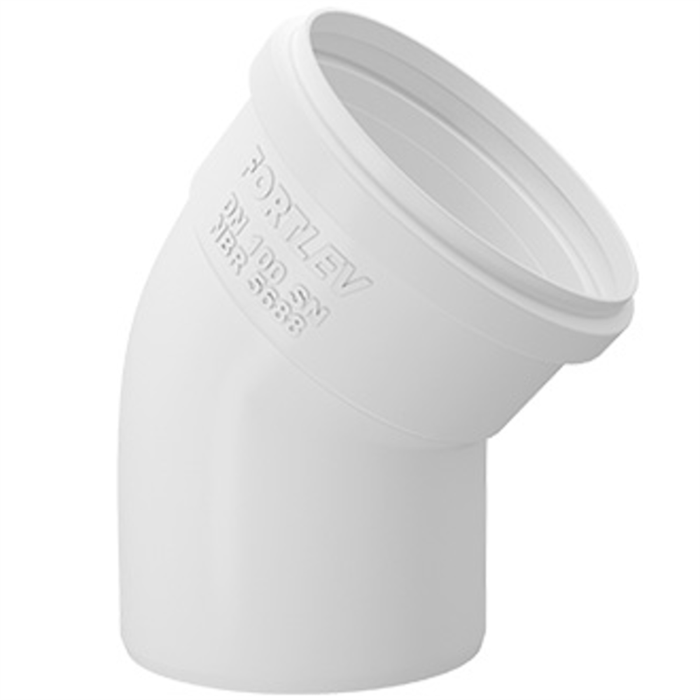 Joelho 45 Esgoto Serie Normal 150mm - 11121501 - FORTLEV - 1