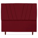 Ver imagem 5 de Cabeceira Queen 160 Cm com Frame Belgica Suede Vinho Artte