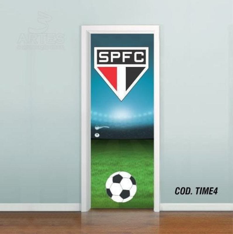Adesivo De Porta Futebol São Paulo - 0,90x2,10m - 1