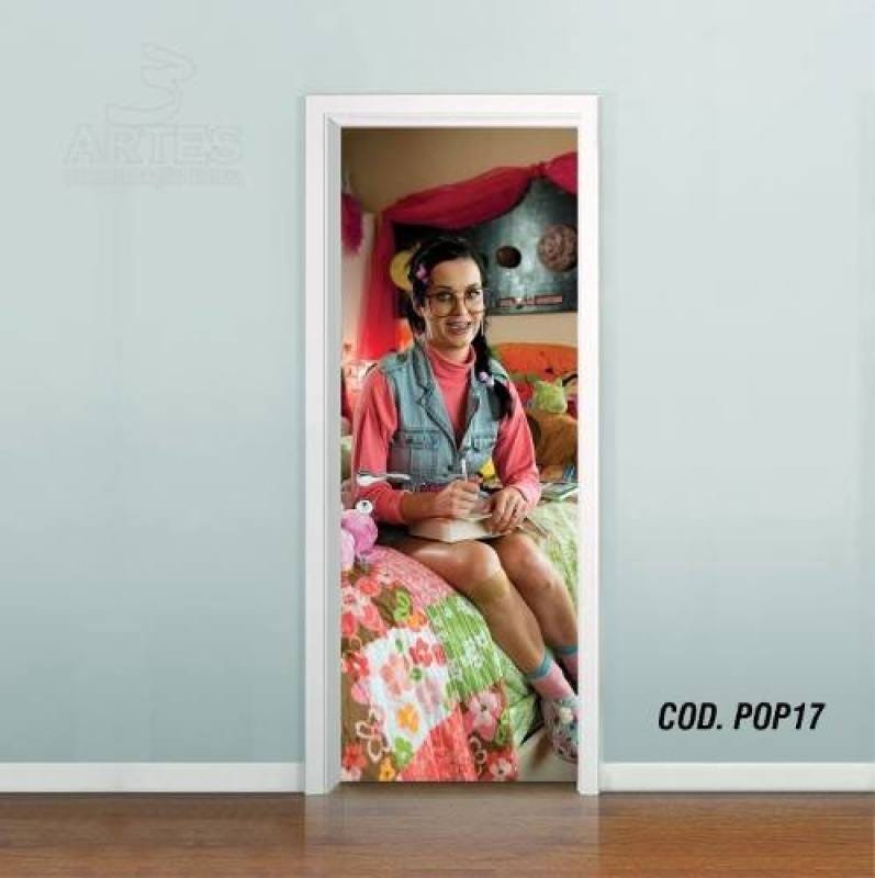 Adesivo De Porta Katy Perry #05 - 0,90x2,10m - 1