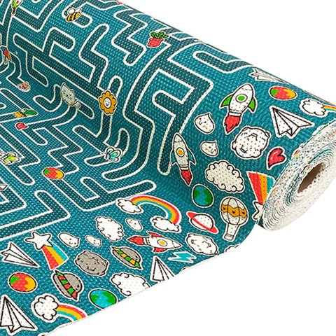 Tapete Brisa Infantil Rolo 130cm X 15m Labirinto Kapazi