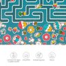 Tapete Brisa Infantil Rolo 130cm X 15m Labirinto Kapazi - 4